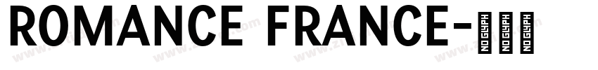 Romance France字体转换